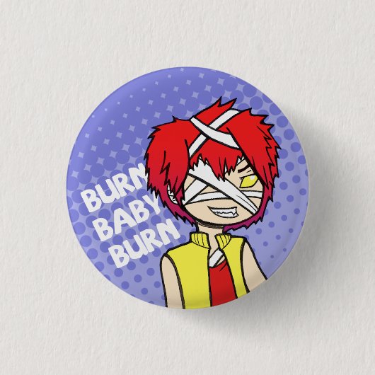 火花ボタン 缶バッジ (正面)