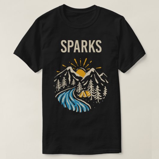 火花火花 Tシャツ (デザイン正面)