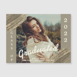 火花金ゴールド卒業写真発表磁石