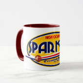 「火花」のガソリンマグのロゴ マグカップ (正面左)