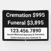 火葬の葬儀サービスをカスタマイズする 横断幕 (横)