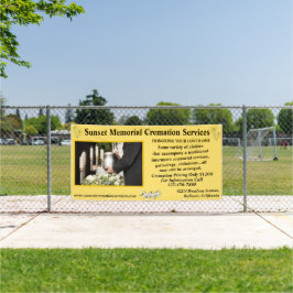 火葬式メモリアルサービスビジネスをカスタマイズ 横断幕
