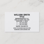 火葬祭担当葬儀長 名刺 (裏面)