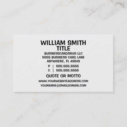 火葬祭担当葬儀長 名刺 (裏面)