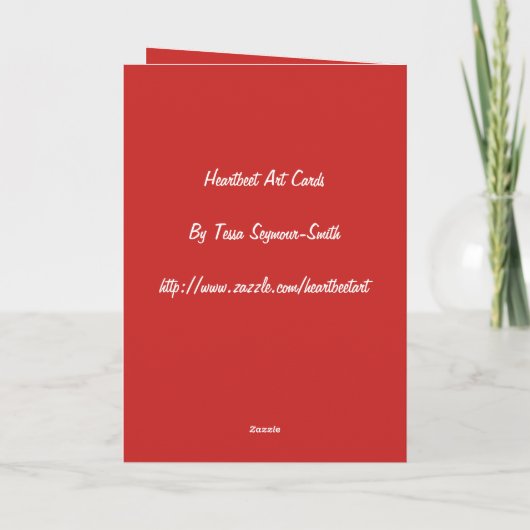 火蛇生日 カード (裏面)