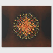 火要素マンダラ – 万華鏡型火炎クレアチャー ラッピングペーパー (フラット)