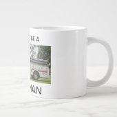 火誇りを持った士の馬になる ジャンボコーヒーマグカップ (右)