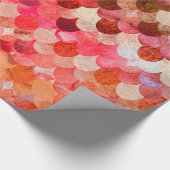 火赤マーメイドスケールズマーメイドフィッシュスケールはかりで測 ラッピングペーパー (角)