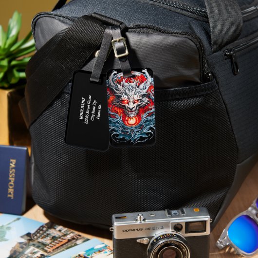 火赤火炎神話龍頭 ラゲッジタグ (正面&裏面)