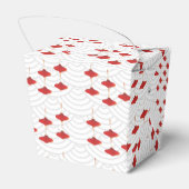 火鉢テーマトリ日本のゲート誕生日パーティー フェイバーボックス (裏面サイド)