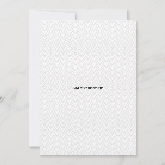 火鉢テーマ誕生日プライベートシェフ日本のパーティー サンキューカード (裏面)