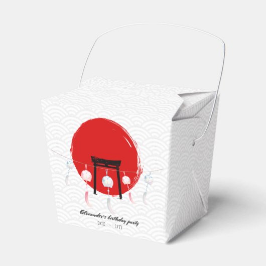 火鉢バースデーパーティー風鈴ふ日本のりん フェイバーボックス (正面サイド)