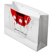 火鉢バースデーパーティー風鈴ふ日本のりん ラージペーパーバッグ (正面アングル)