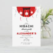 火鉢バースデーパーティー風鈴ふ日本のりん 招待状 (スタンド正面)