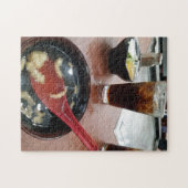 火鉢リンテルスープ飲食サラダ ジグソーパズル (横)