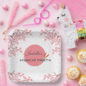 火鉢日本のディナー誕生会 ペーパープレート (パーティー)