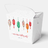 火鉢日本の灯篭バースデーパーティー フェイバーボックス (裏面サイド)