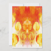 火鉢日本の灯篭プライベートイベント誕生日 招待状 (裏面)