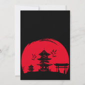 火鉢誕生日ディナーヒバチパーティー 招待状 (裏面)