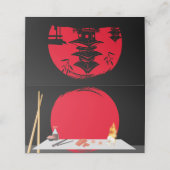 火鉢誕生日ディナー座席表 プレイスカード (外部開封)