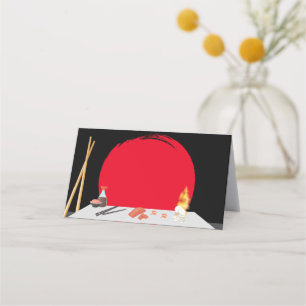 火鉢誕生日ディナー座席表 プレイスカード