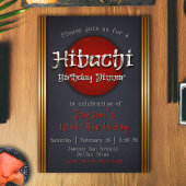 火鉢誕生日ディナー 招待状