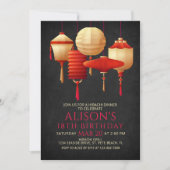 火鉢誕生日ディナー 招待状 (正面)