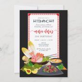 火鉢BBQグ日本のリルシェフバースデーパーティー 招待状 (正面)