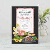 火鉢BBQグ日本のリルシェフバースデーパーティー 招待状 (スタンド正面)