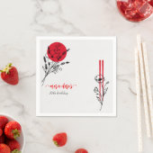 火鉢BBQグ日本のリルシェフ誕生日ディナー スタンダードカクテルナプキン (インサイチュ)