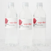 火鉢BBQグ日本のリルシェフ誕生日ディナー ペットボトルラベル (ボトル)