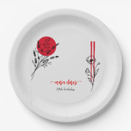 火鉢BBQグ日本のリルシェフ誕生日ディナー ペーパープレート