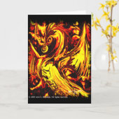 火霊グリーティングカード カード (黄色い花)