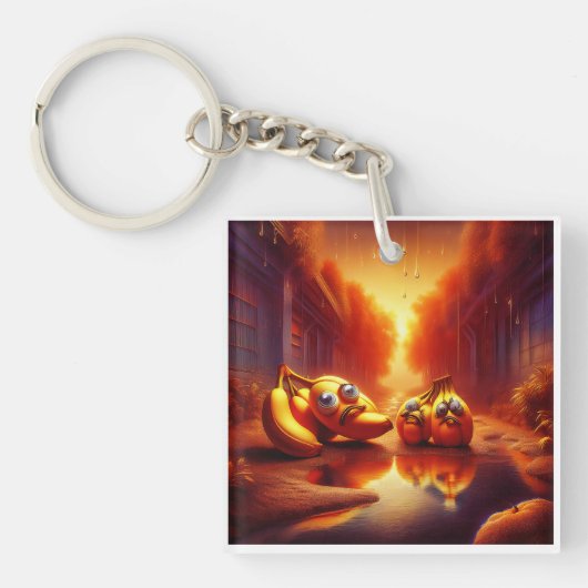 火風変わり場のバナナの生き物 キーホルダー (正面)