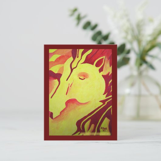 火馬はがき ポストカード (スタンド正面)