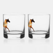 火馬ウイスキー眼鏡 ウイスキーグラス (左)