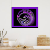 火鳥フェニックスパープル ポスター (キッチン)