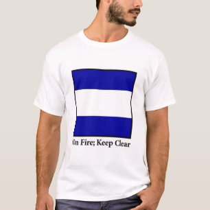 火; ゆとりを保って下さい Tシャツ