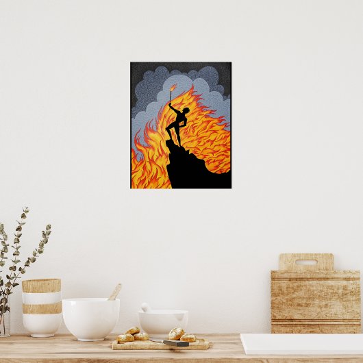 「火（エルテの後）」 ポスター (キッチン)