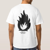 火!ティー Tシャツ (裏面)