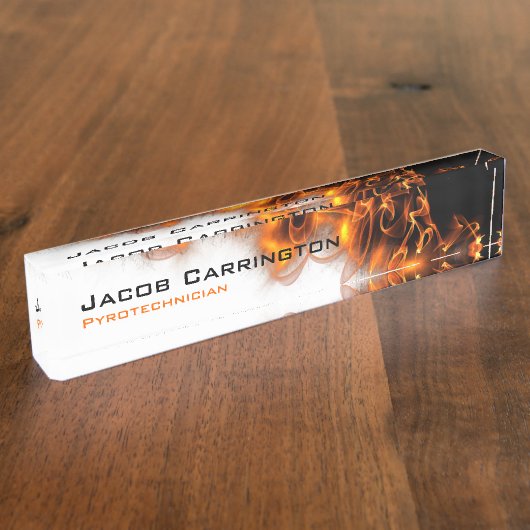 火! デスクネームプレート (側面)