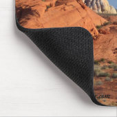 火、ネバダの自然場面の谷 マウスパッド (コーナー)