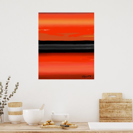 "火" ポスター (キッチン)