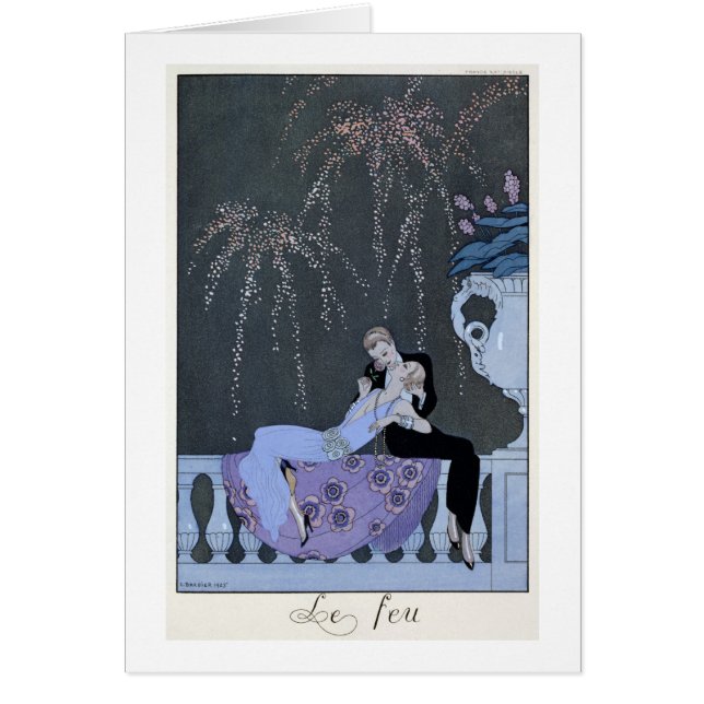 火、ポー著「祝日Galantes」のためのイラストレーション (正面)