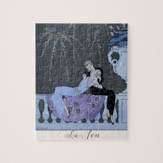 火、ポー著「祝日Galantes」のためのイラストレーション ジグソーパズル (縦)