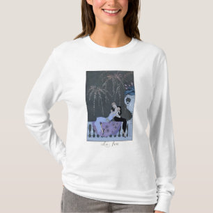 火、ポー著「祝日Galantes」のためのイラストレーション Tシャツ