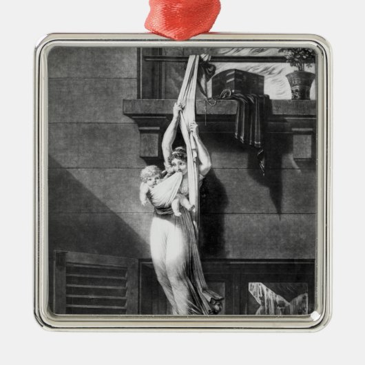 火 メタルオーナメント (正面)