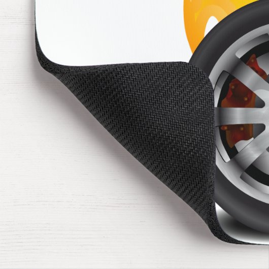 火、合金 マウスパッド (コーナー)