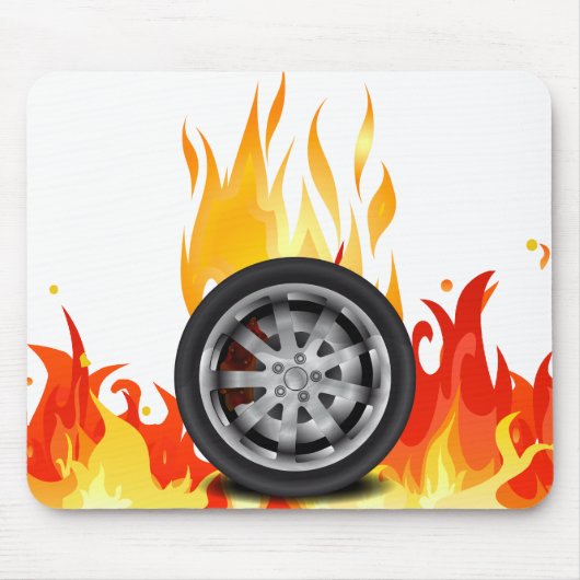 火、合金 マウスパッド (正面)