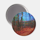 火・氷林油絵ギフトアパレル マグネット (正面/裏面)